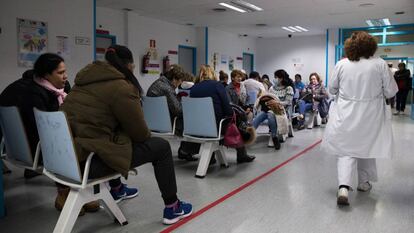 Sala de espera de Urgencias del Hospital Universitario de la Princesa, en Madrid, en enero de 2020.