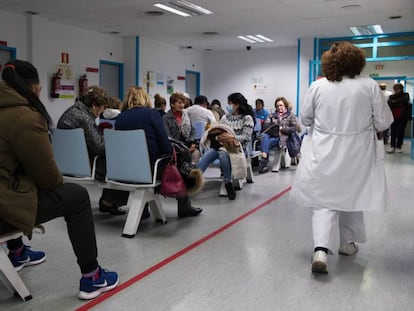 Sala de espera de Urgencias del Hospital Universitario de la Princesa, en Madrid, en enero de 2020.
