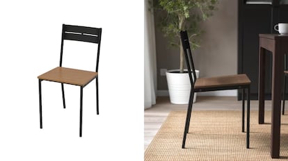 Esta silla por menos de 50 euros de Ikea tiene un diseño moderno e industrial. IKEA.