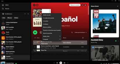 Eliminar cancaicón lista Spotify