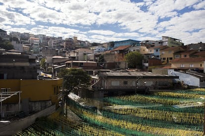 A vista do bairro do Jardim Peri, onde o craque nasceu e cresceu