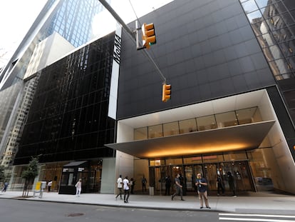 La entrada principal del MoMA, en Nueva York.