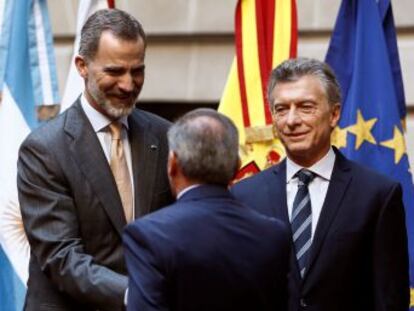 Los empresarios españoles trasladan al jefe del Estado su compromiso inversor en el país austral