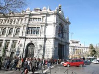 Fachada del Banco de Espa&ntilde;a. 