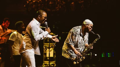 Un momento de la actuación de Kool & The Gang en el Liceo. 