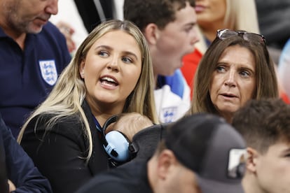 Lauren Fryer — the partner of Arsenal soccer player Declan Rice — among the audience at the 2022 World Cup in Qatar.