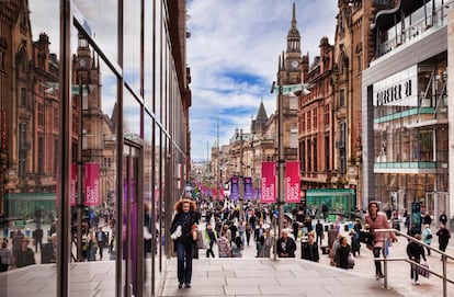 La comercial Buchanan Street de Glasgow.