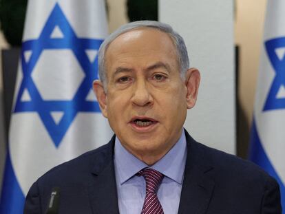 Benjamín Netanyahu, en una conferencia de prensa el 31 de diciembre pasado.