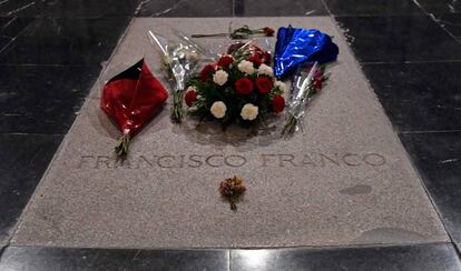 La tumba de Francisco Franco, en la basílica del Valle de los Caídos.