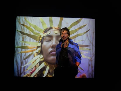 Santiago Sierra Soler en el Palacio de Bellas Artes, en Ciudad de México, el pasado 15 de mayo.