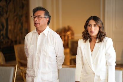 Laura Sarabia durante su posesión como ministra de Exterior, en Bogotá, el 29 de enero de 2025.