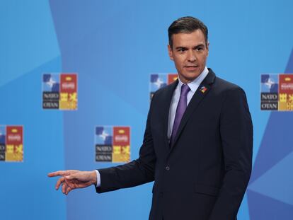 El presidente del Gobierno de España, Pedro Sánchez, en la cumbre de la OTAN celebrada en Madrid el 29 y 30 de junio.