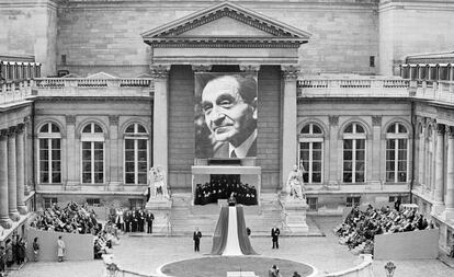 Homenaje a Mendès France, el 27 de octubre de 1982.