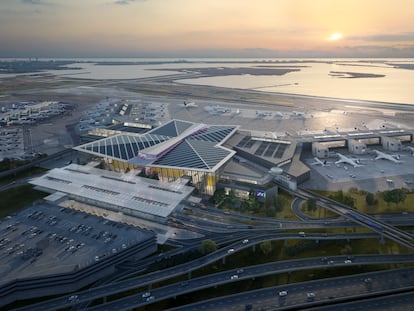 Proyecto de la nueva terminal 1 del Aeropuerto de Nueva York.