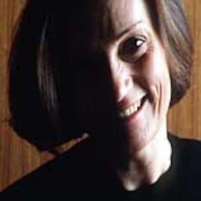 Pilar Miró, en una foto tomada durante una entrevista