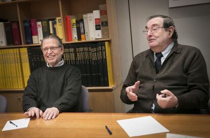 Francesc Esteva (i) y Josep Maria Triginer. 