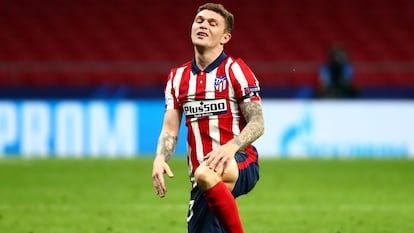 Kieran Trippier, durante un partido del Atlético de Madrid de esta temporada. / Sergio Pérez (REUTERS)