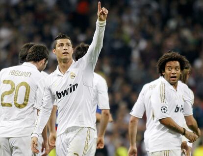 Cristiano celebra uno de sus goles.