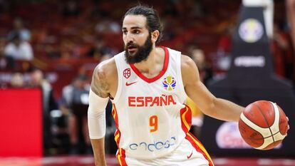 Ricky Rubio con la selección española de baloncesto