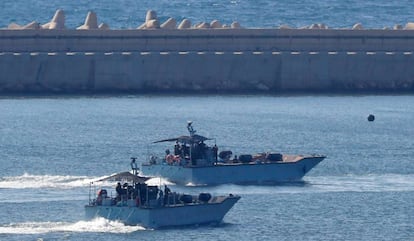 Israel intercepta un barco de una flotilla que quería llevar provisiones a Gaza el 29 de julio de 2018. 