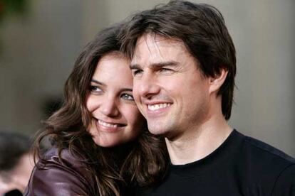 Los actores Katie Holmes y Tom Cruise, cuando estaban juntos.