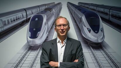 Henri Poupart-Lafarge, en la sede de Alstom en Madrid.