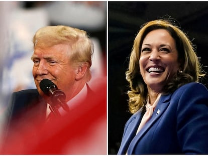 Donald Trump y Kamala Harris