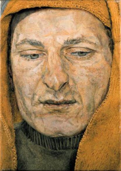 David Lifvinoff retratado por Lucian Freud.