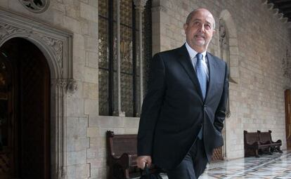 Felip Puig en el Palacio de la Generalitat.