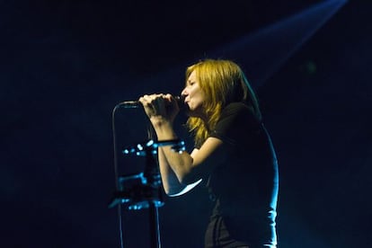 La cantante de Portishead, Beth Gibbons. 