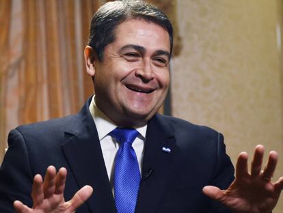 El presidente de Honduras, Juan Orlando Hernández