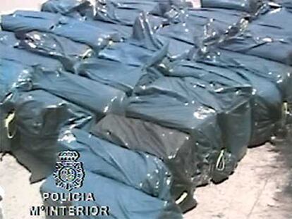 2.100 kilos de hachís entre melones y berenjenas