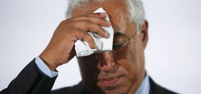 El líder socialista portugués, António Costa, en la noche electoral.