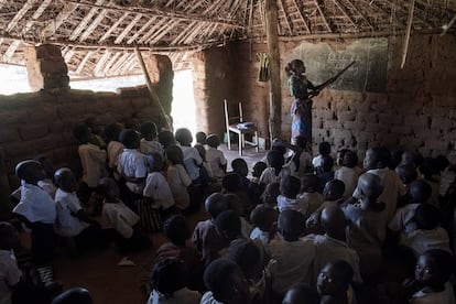 En la República Democrática del Congo, solo el 50% de los niños de entre seis y 11 años asiste a clases.