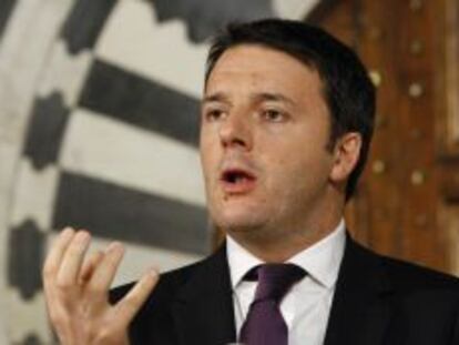 El primer ministro de Italia, Mateo Renzi.