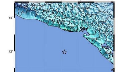 O epicentro do terremoto, segundo o Serviço Geológico de EEUU.