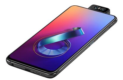 Pantalla del Asus ZenPhone 6 con su cámara abatible.