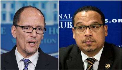 Tom Perez y Keith Ellison son los favoritos para presidir el Partido Demócrata