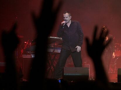 Miguel Bosé en el concierot de Vistalegre