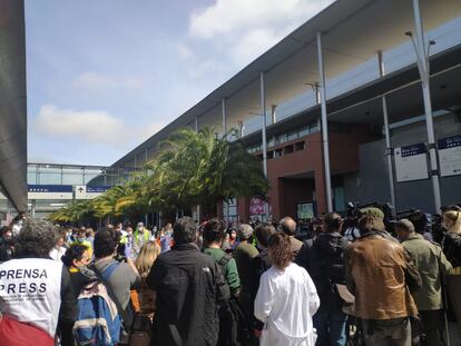 Acto de clausura del hospital de campaña de Ifema. / I. V.