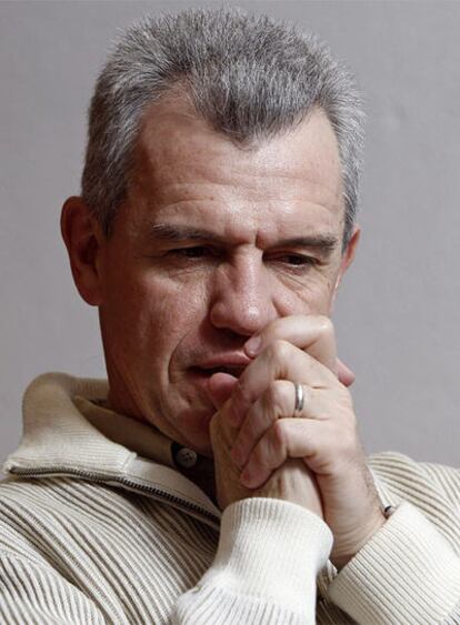 Javier Aguirre, durante la entrevista.