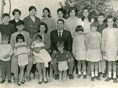 La familia Ojeda Artiles, Premio Nacional de Natalidad de 1969.