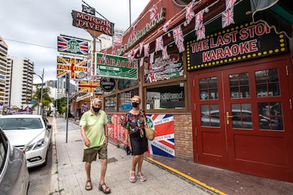 A karaoke bar in the Spanish city of Benidorm.