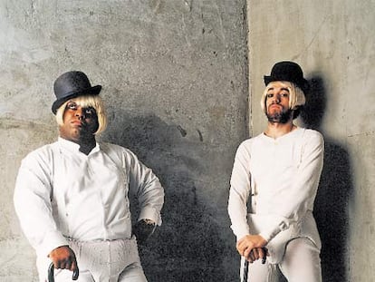 Los integrantes de Gnarls Barkley. De izquierda a derecha, Cee-Lo y Danger Mouse.