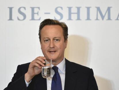 El primer ministro británico, David Cameron, en Japón.