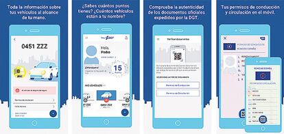 Aplicación de miDGT para smartphone.