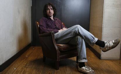 Lias Saoudi, cantante de Fat Whte Family, el pasado mes de marzo en Madrid.
