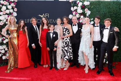 Nicole Kidman y Keith Urban, junto a su familia. 