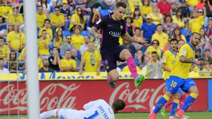 Digne, en un encuentro ante Las Palmas.