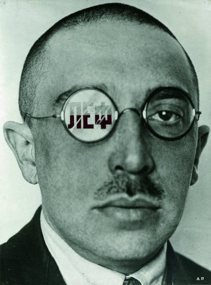 As imagens, que fazem parte da mostra 'The Optical Thinker. Rodchenko', pertencem ao Arquivo Lafuente e foram publicados em 1994 e 1997 por Varvara Rodchenko, filha do fotógrafo, e Alexander Lavrentiev, neto e um dos principais especialistas em sua obra. Na foto: O crítico Osip Brik, 1924 / 1997